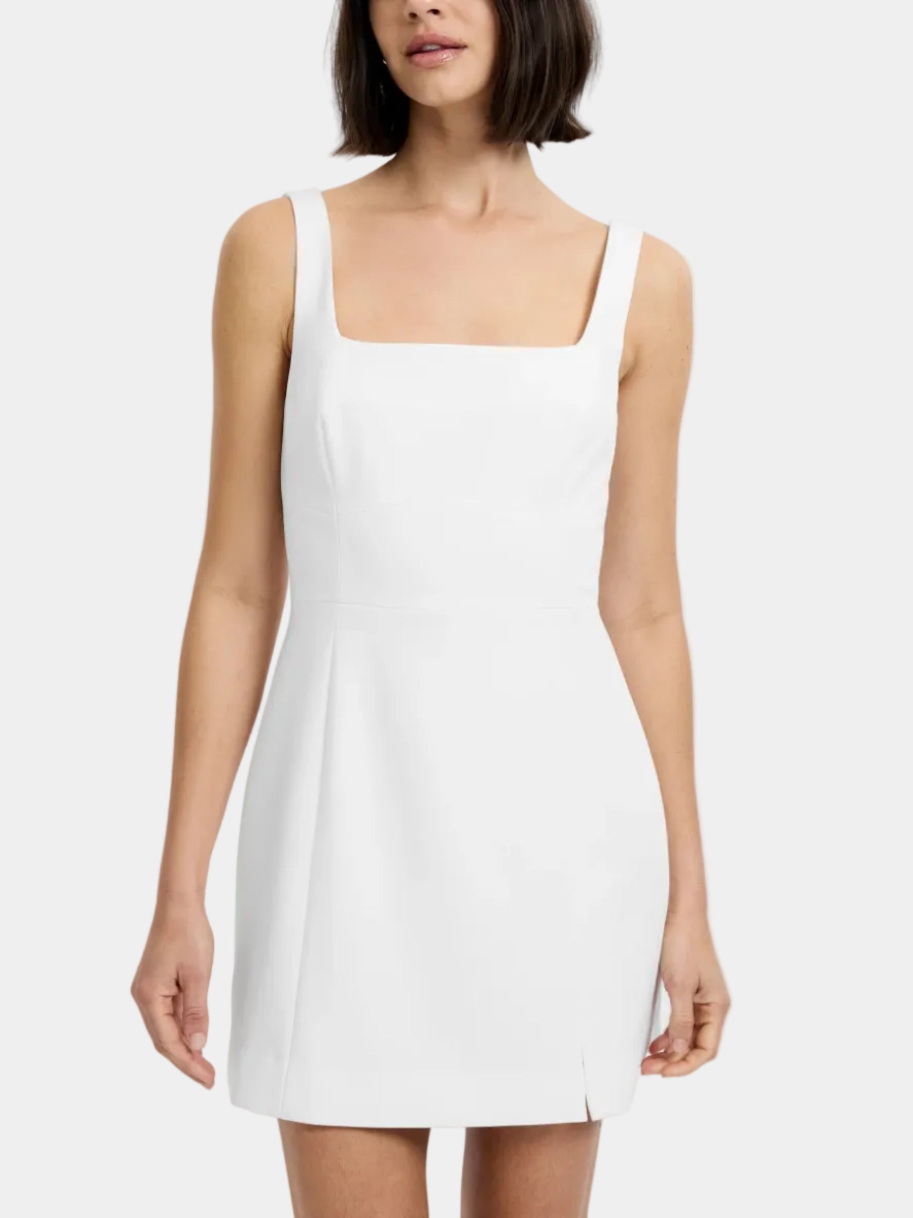 French Connection Azra Twill Slit Mini Dress