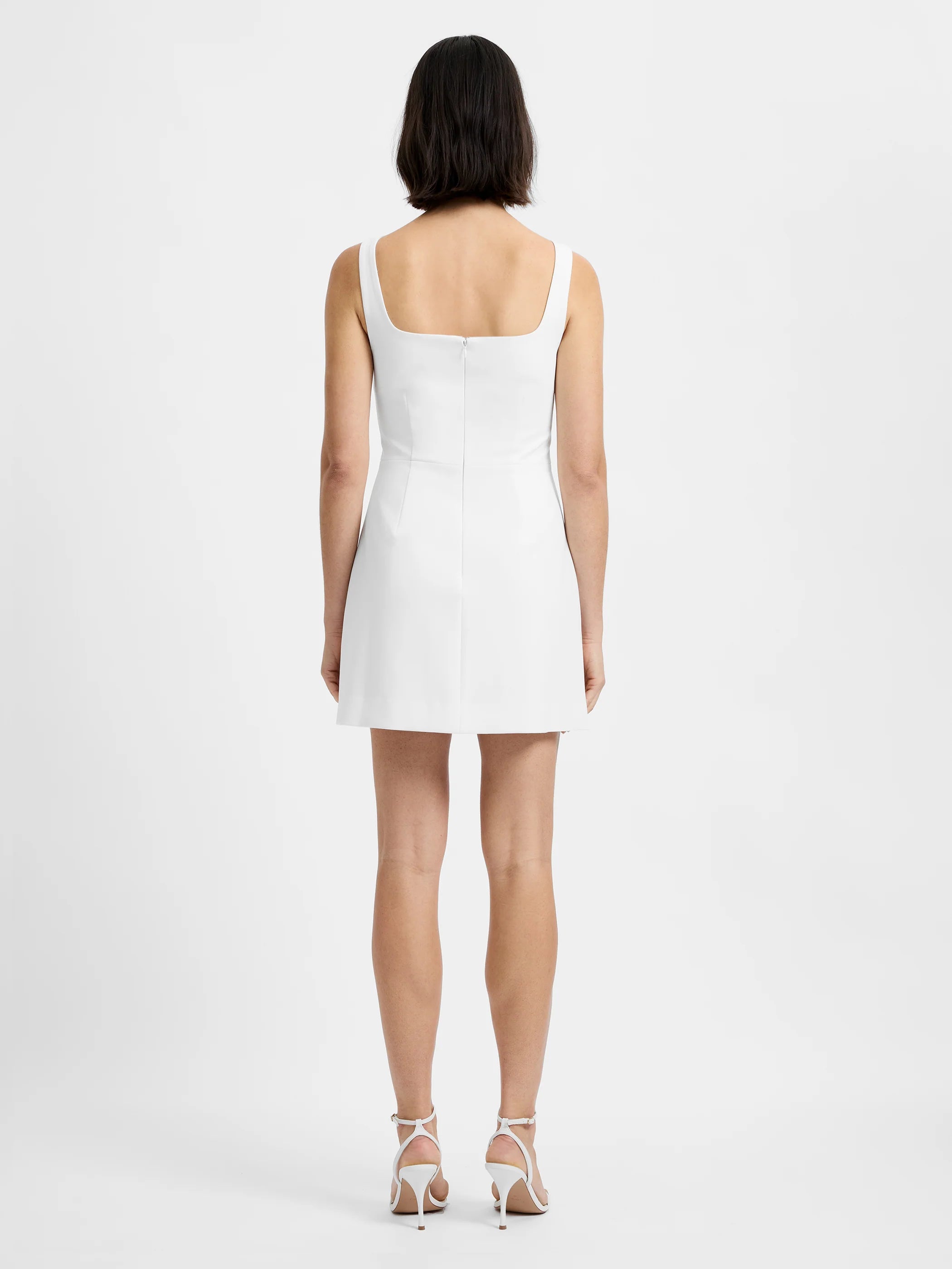 French Connection Azra Twill Slit Mini Dress