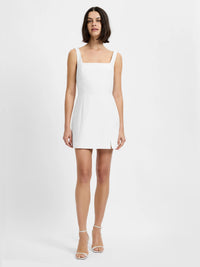 French Connection Azra Twill Slit Mini Dress