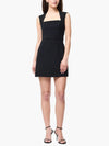 French Connection Whisper Ruth Square Neck Mini Dress in Black