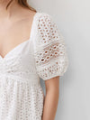 French Connection Alissa Cotton Broderie Dress