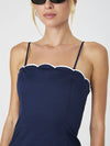 French Connection Alexis Cotton Scallop Mini Dress