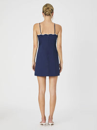 French Connection Alexis Cotton Scallop Mini Dress