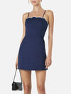 French Connection Alexis Cotton Scallop Mini Dress
