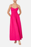 French Connection Poplin Ruched Maxi Dress