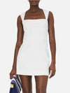 French Connection Whisper Foldover Square Neck Mini Dress