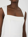 French Connection Whisper Foldover Square Neck Mini Dress