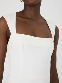 French Connection Whisper Foldover Square Neck Mini Dress