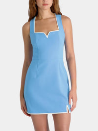French Connection Azra Twill Contrast Mini Dress