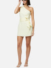 French Connection Birdie Linen Shoulder Tie Mini Dress