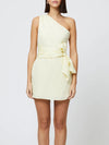 French Connection Birdie Linen Shoulder Tie Mini Dress