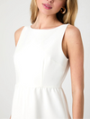 French Connection Whisper Boat Neck Mini Dress