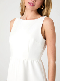 French Connection Whisper Boat Neck Mini Dress