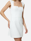 French Connection Whisper Notched Square Neck Dress