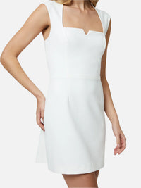 French Connection Whisper Notched Square Neck Dress