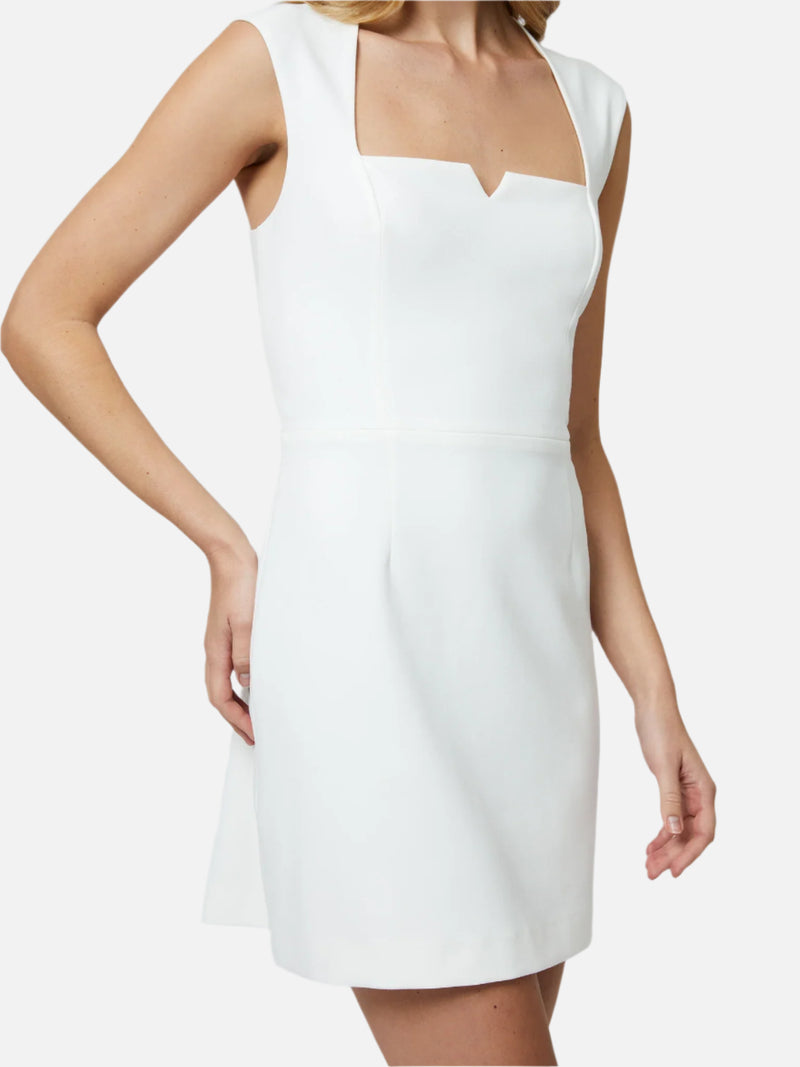 French Connection Whisper Notched Square Neck Dress