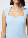 French Connection Whisper Notched Square Neck Dress