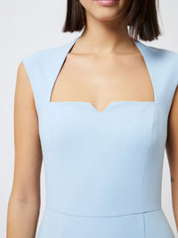 French Connection Whisper Notched Square Neck Dress