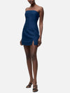 French Connection Birdie Linen Strapless Mini
