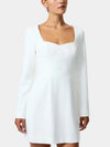French Connection Whisper Sweetheart Long Sleeve Mini Dress