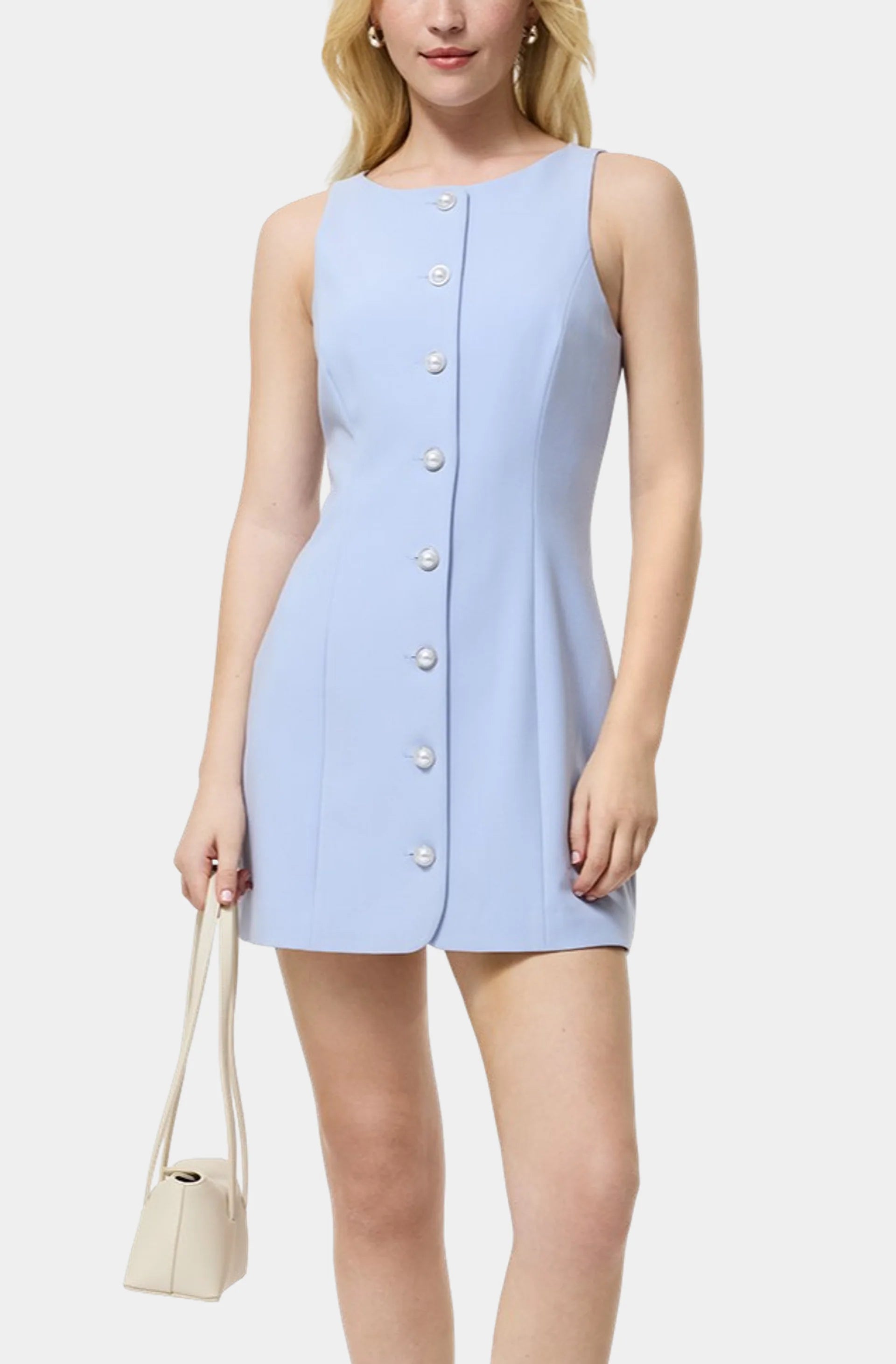 French Connection Azra Twill Button Down Mini Dress