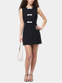 French Connection Contrast Bow Sleeveless Mini Dress
