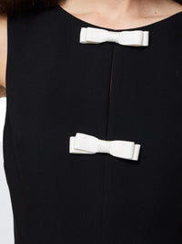 French Connection Contrast Bow Sleeveless Mini Dress