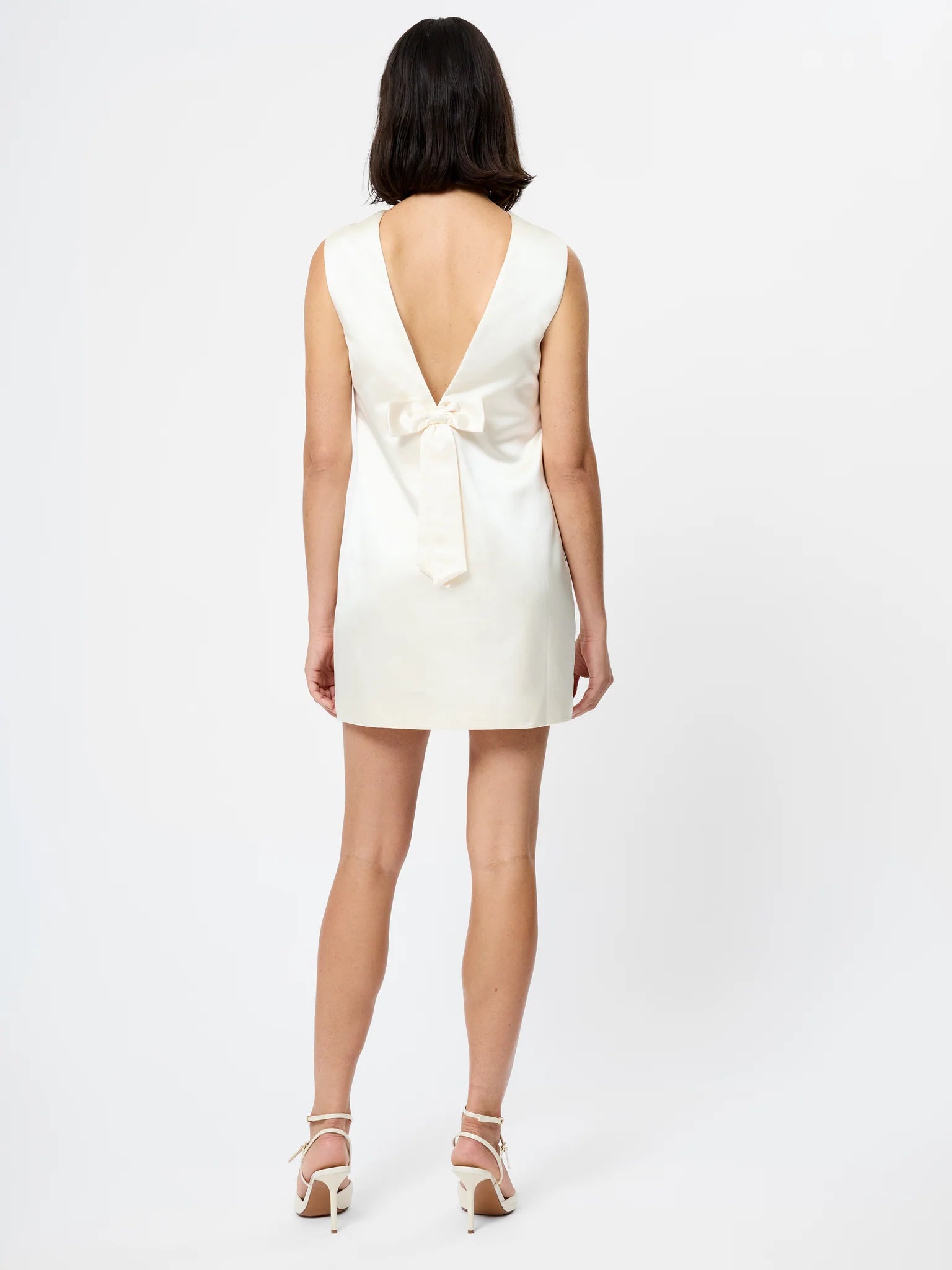 French Connection Jaxon Satin Bow Shift Dress
