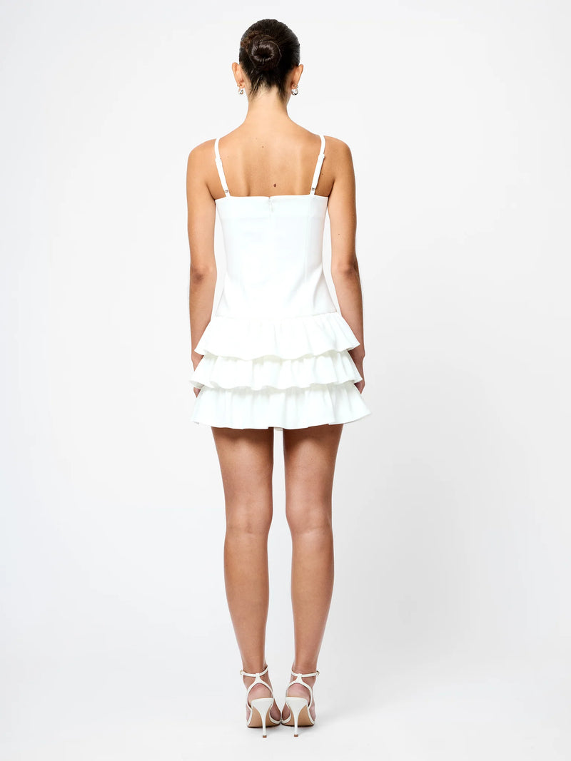 French Connection Whisper Tiered Ruffle Mini Dress
