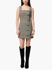 French Connection Houndstooth Wool Mini Dress