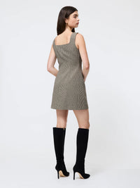 French Connection Houndstooth Wool Mini Dress