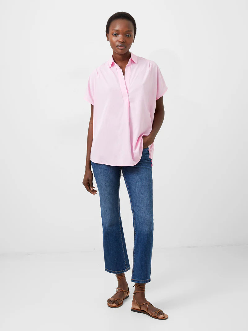 French Connection Crepe Light Sleeveless Popover