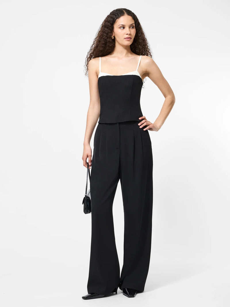 French Connection Azra Twill Corset Strappy Top