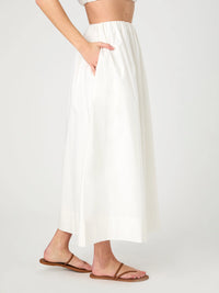 French Connection Nomi Cotton Crop Top & Midi Skirt