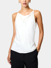 French Connection Ennis Satin Cowl Neck Top