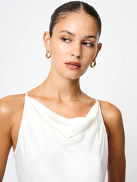 French Connection Ennis Satin Cowl Neck Top