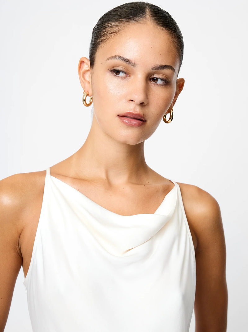 French Connection Ennis Satin Cowl Neck Top