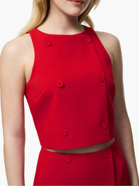 French Connection Azra Twill Sleeveless Top