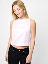 French Connection Carey Combo Velvet Bow Top