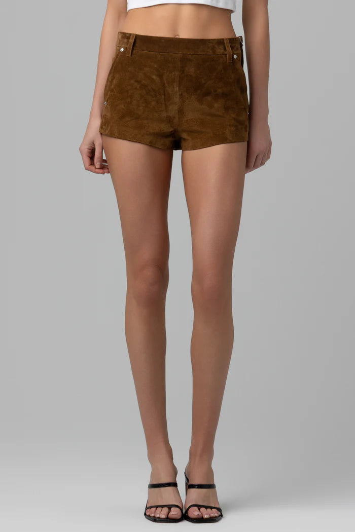 BLANK NYC Double Espresso Shorts