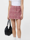 French Connection Whitney Brushed Houndstooth Mini Skirt