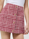French Connection Whitney Brushed Houndstooth Mini Skirt