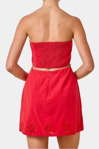 Junie Strapless Cut Out Mini Dress