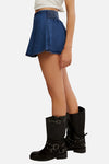 Free People Paradise Found Denim Mini Skort