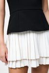 French Connection Azra Strapless Pleat Mini Dress