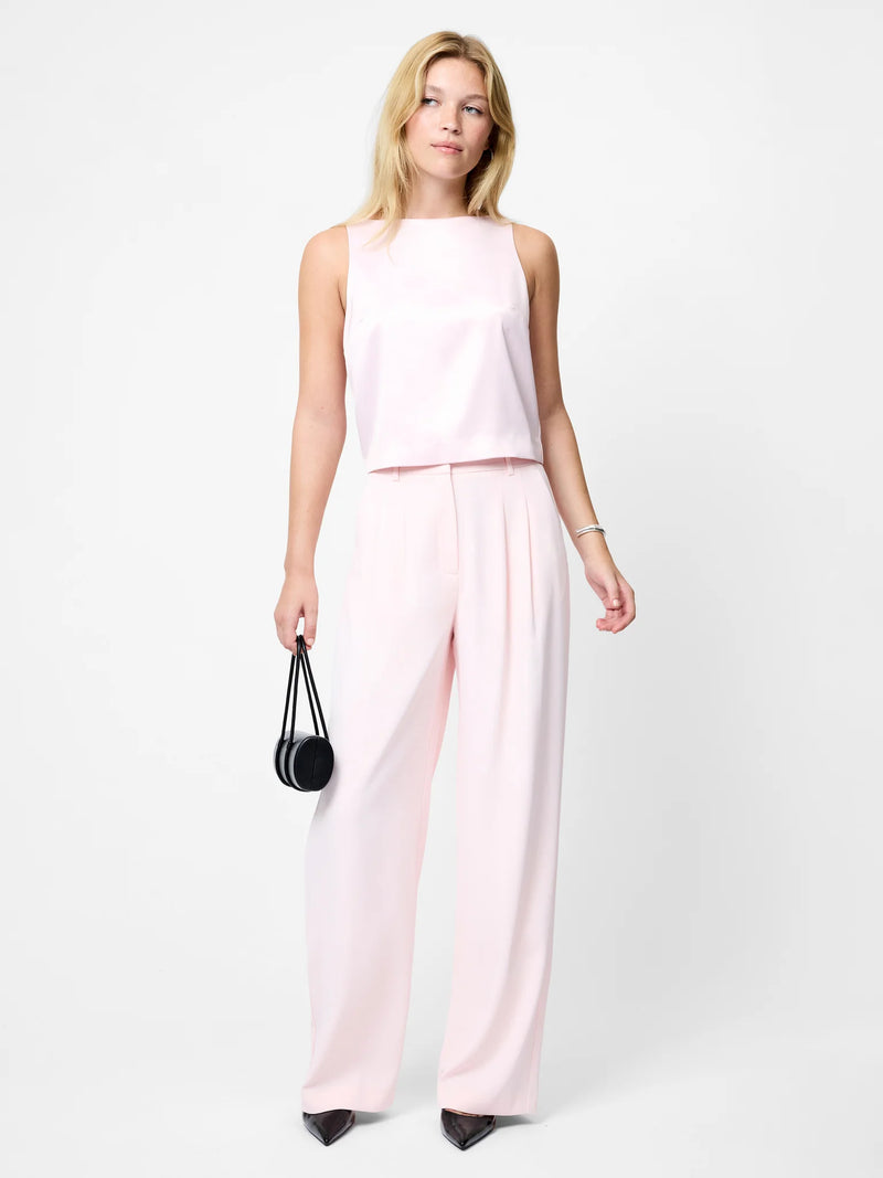 French Connection Carey Combo Velvet Bow Top