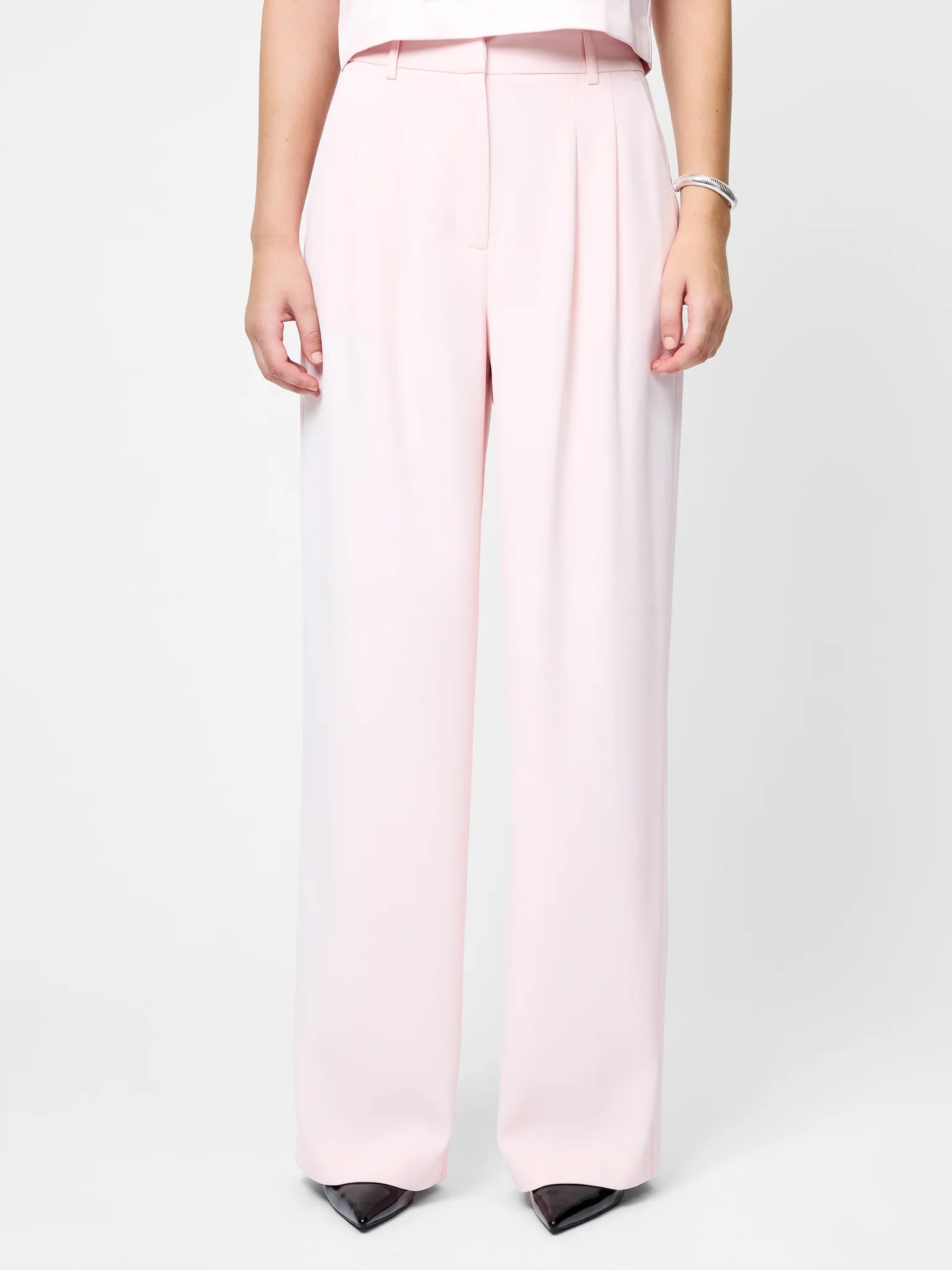 French Connection Harry Suiting Trousers in Soft Blush