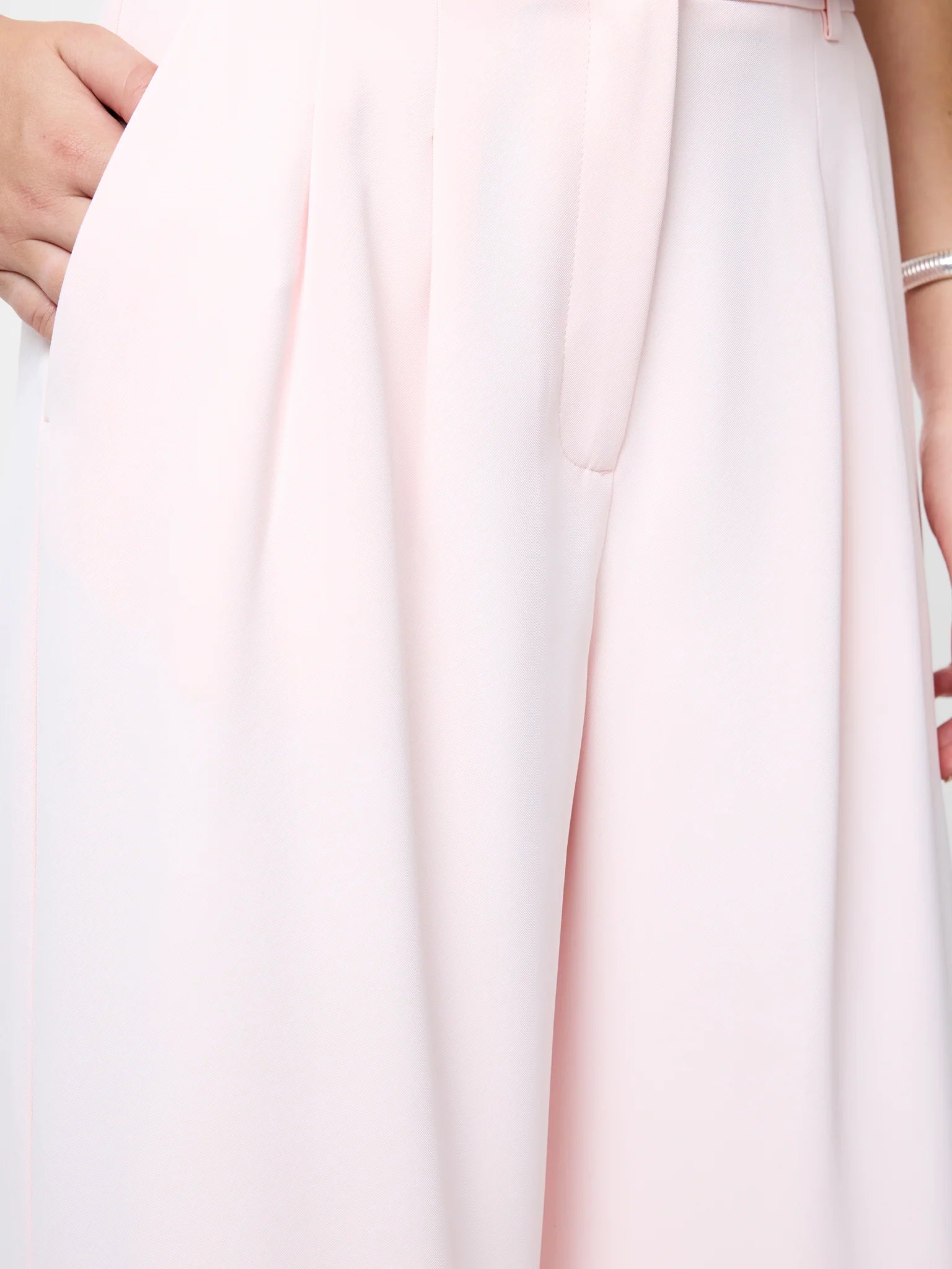 French Connection Harry Suiting Trousers in Soft Blush