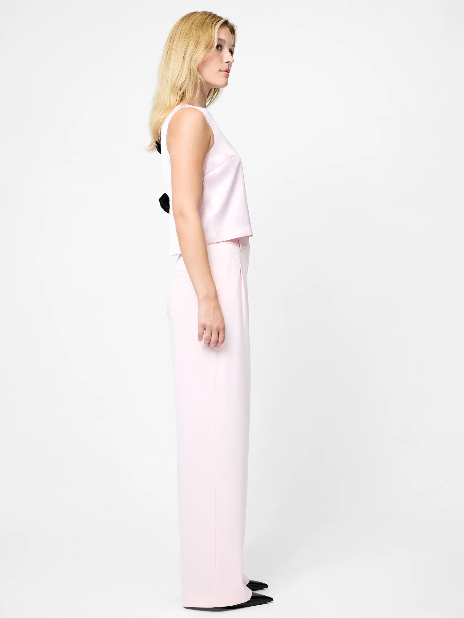 French Connection Harry Suiting Trousers in Soft Blush