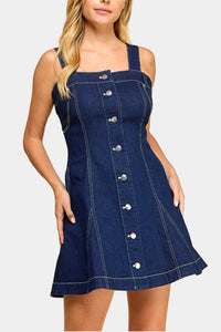 Aliyah Corset Denim Mini Dress